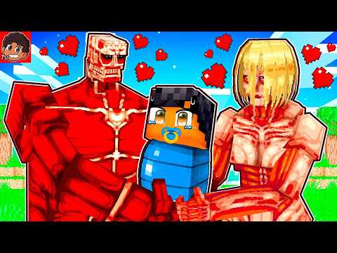 I WAS ADOPTED BY TITANS in MINECRAFT