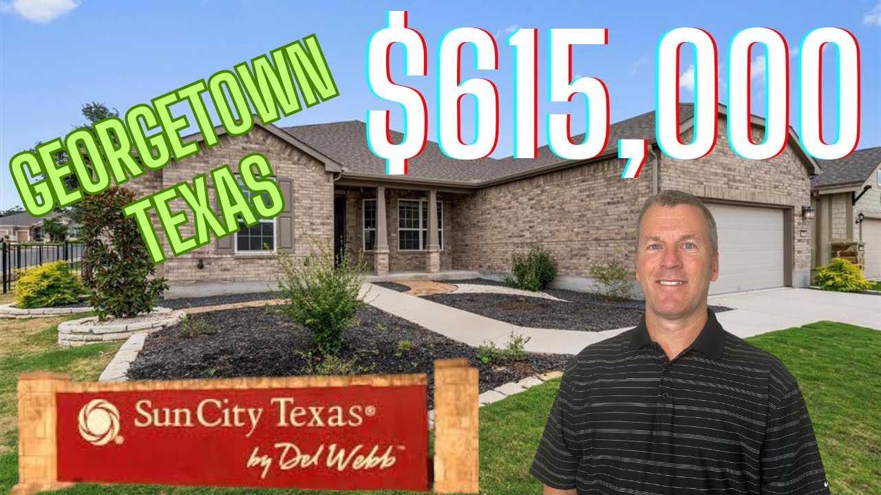 Sun City Georgetown Texas | $615,000 in 55+ community | Homes for sale