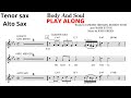 BODY AND SOUL [alto/tenor sax] JAZZ STANDARS [play along]