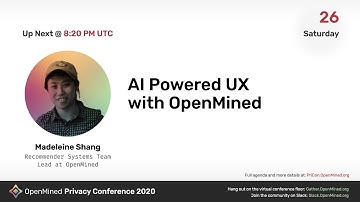OM PriCon2020: AI Powered UX with OpenMined - Madeleine Shang