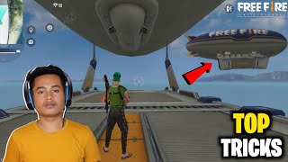 How to Climb on Airship With Gun in Free Fire | Climb On Airship By Using Glider - Garena Free Fire