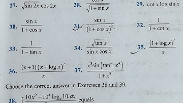 Exercise 7.2 Class 12th Ncert Maths q16 to 39 || integration || one shot vedio by Er Mukesh sir