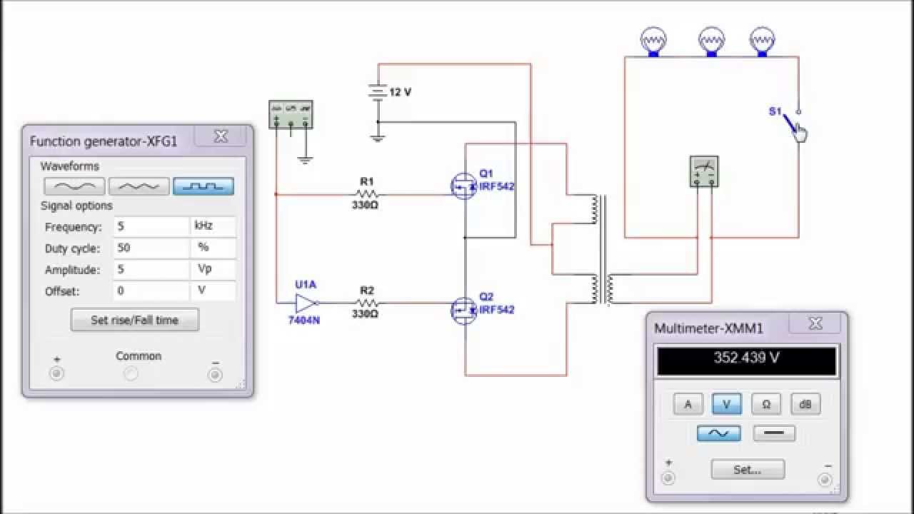 MOSFET INVERTER - YouTube