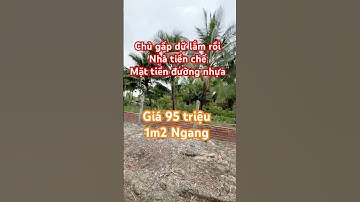 Chủ gấp lắm rồi bán căn nhà tiền chế mặt tiền đường nhựa