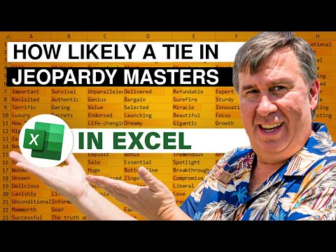 Jeopardy Masters Semi-Finals Tie! What Are The Odds - Episode 2602 - MrExcel Video on YouTube