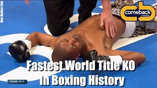 KO Fastest Title Fight in Boxing History (Zolani Tete vs. Siboniso Gonya)