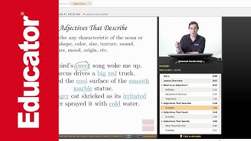 "Adjectives" | English Grammar with Educator.com