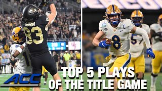 2021 ACC Football Top 5 Plays Of The Championship Game