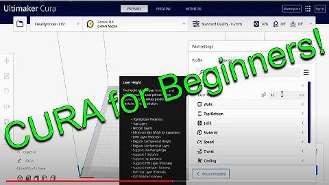 CURA for Beginners! How to set up your printer, import files and change printer settings!