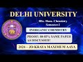 Inorganic Chemistry 2024 |"JO KRAYA MAXIMUM AAYA"| Semester-1 | DU | BSc Hons. Chemistry