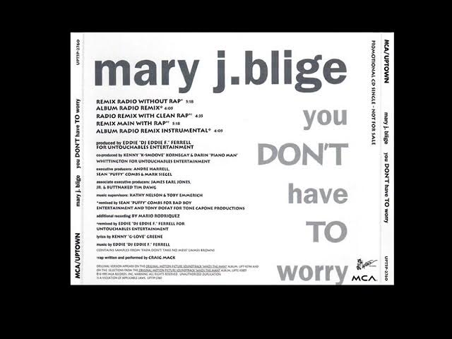 Mary J. Blige – You Don't Have To Worry (Radio Remix Instrumental)