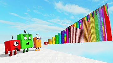 Numberblocks Play Numberblock Climbing 1 to 1000 in Roblox!