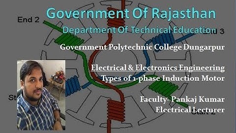 ME207 Types of 1-Phase Induction Motor By Pankaj Kumar GPC Dungarpur