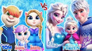 Family frozen 💙 Jack frost ♥️ baby 😍 #mytalkingangela2 ✖️ my talking tom ✖️ Angela 1