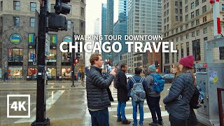 CHICAGO TRAVEL - WALKING TOUR(12) Downtown Madison Street, Michigan Ave, Millennium Park, Wacker Dr.