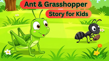 The Ant & The Grasshopper Story for Kids | Bedtime Stores | English Cartoon For Kids | Moral Stories