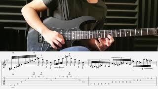 Dream Theater - Panic Attack - (Guitar solo cover with tab) - (Standard tuning)