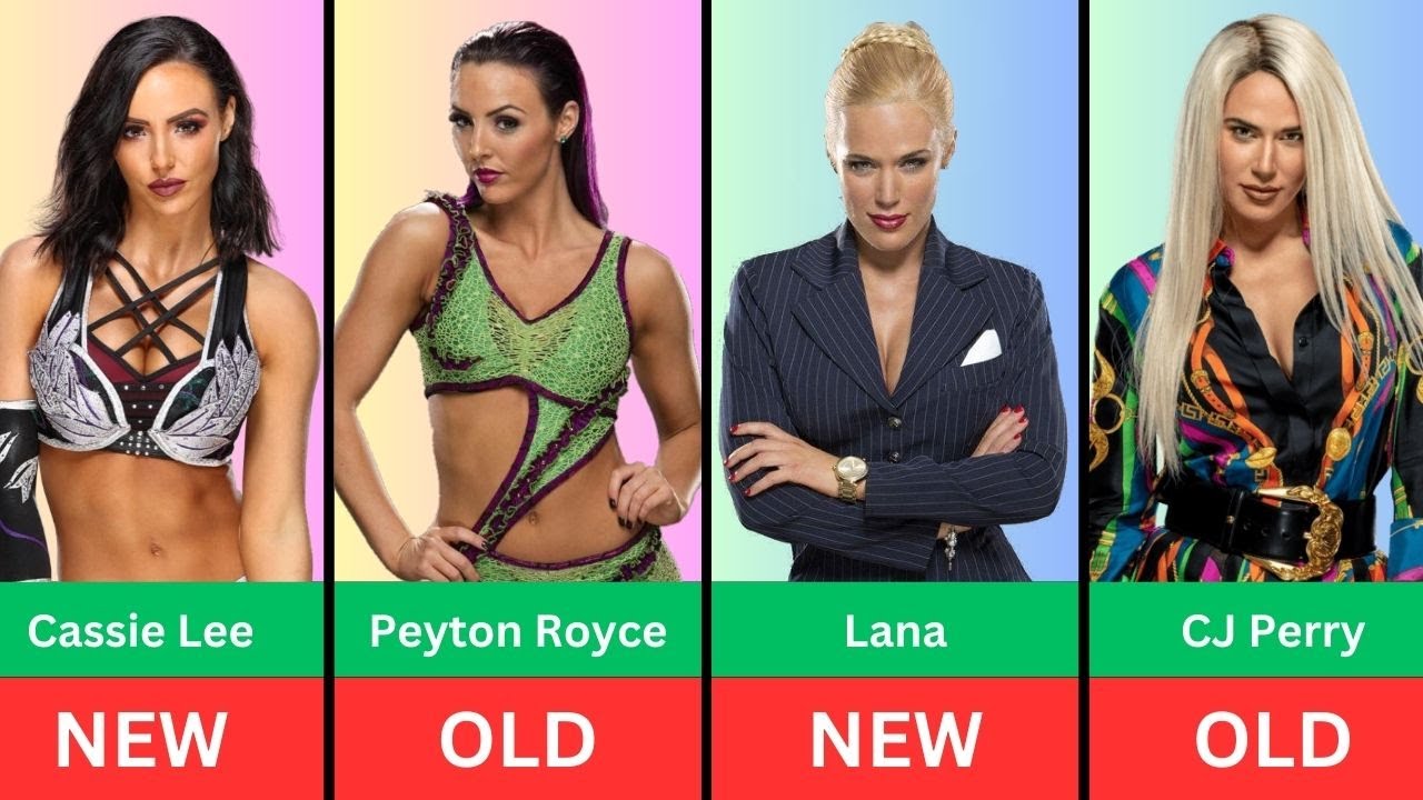 WWE Female Wrestlers Name Changes Old vs New