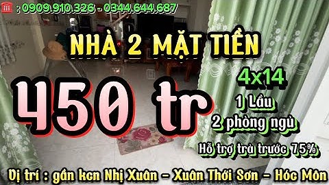 ✅ BDS-36 : NHÀ GIÁ RẺ GẦN THCS NGUYỄN VĂN BỨA HÓC MÔN - 4x14 M - CÓ 2 PHÒNG NGỦ - 2 WC