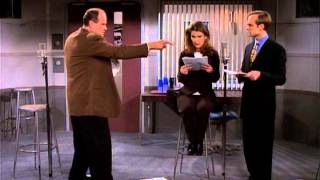 Niles loses his temper with frasier's directing technique.