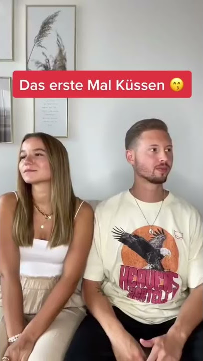 Kissing for the first time 😙😂 #shorts #tiktok #jonathanschoeck #couple