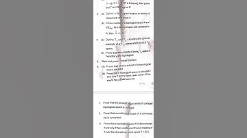 Topology| 2021-2023 |Semester 1| VBU M.Sc. Mathematics |Paper 3 Previous Year Question