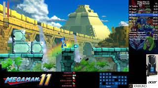 Qttsix｜Mega Man 11 Any% Normal Speedrun in 36:14 WR in 2018/10/17