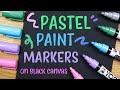 PASTEL COLORS on BLACK CANVAS | ScrawlrBox Mystery Art Supply Unboxing