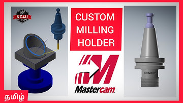 How to add Custom Milling Tool  Holder in Mastercam-தமிழில் -VMC HMC-5 Axis-CNC Training Coimbatore