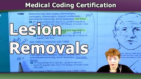 Medical Coding Training — How To Code Lesion Removals