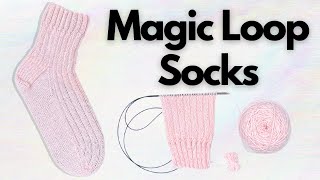 How to Knit Socks Using Magic Loop | Step-By-Step Knitting Tutorial | Knitting House Square