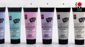 Mixed Media Using Acryl Mousse & Art Crayon by Marabu