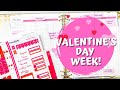 Plan With Me | Feb 8 - 14 | Valentine&#39;s Day Week |  Erin Condren Vertical | LifePlanner Binder