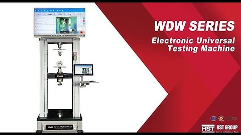 How to use HST WDW Series Electronic universal testing machine (touch screen + TV) operation