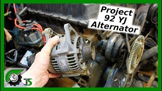 Jeep Wrangler Alternator Removal: Project 92 YJ - YouTube