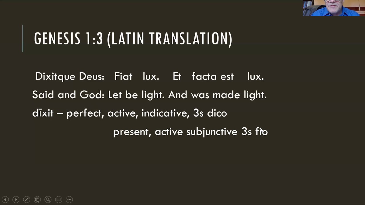 1.3 Genesis 1:3 (Latin YouTube