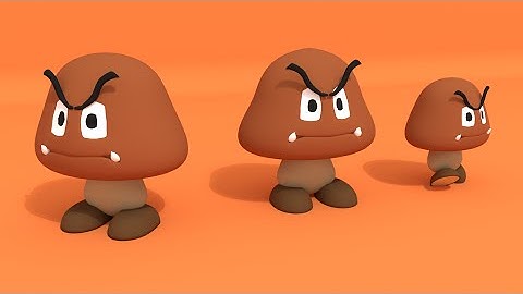 Blender timelapse: Goomba