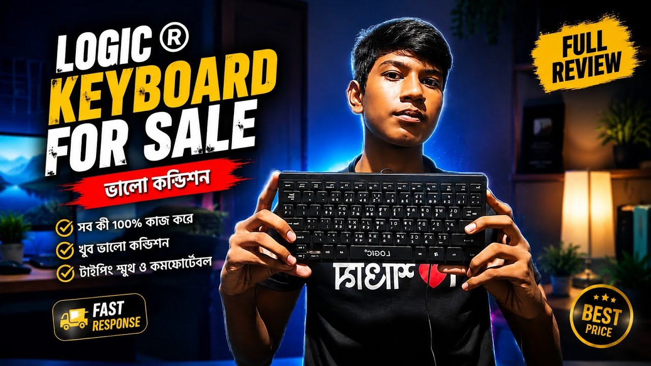 Logic Mini Usb Wired Keyboard (Bangla + English) – Good Condition