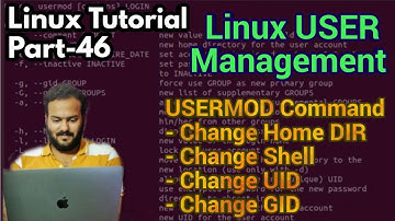 Linux Tutorial 46 -: Managing User in Linux | usermod command | Password Management |useradd/userdel