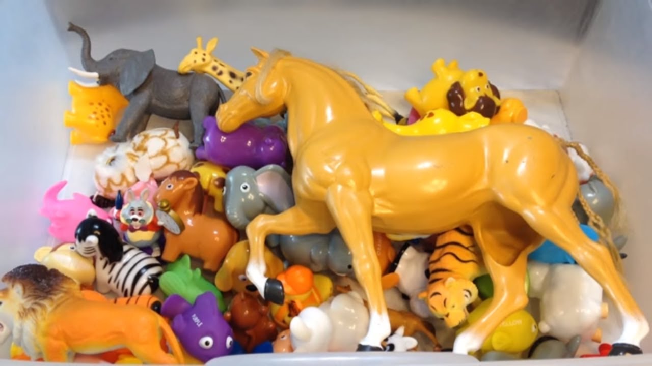 box of animals toys
