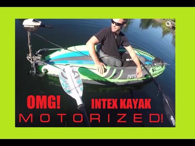 DIY Electric Motor Any inflatable! (Intex Motor Mount a Challenger Explorer  K1 & K2 Kayak) 