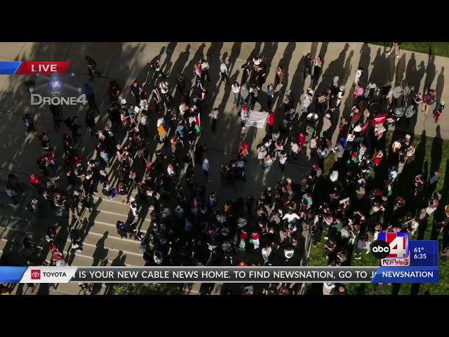 Pro-Palestine protesters return to University of Utah campus class=