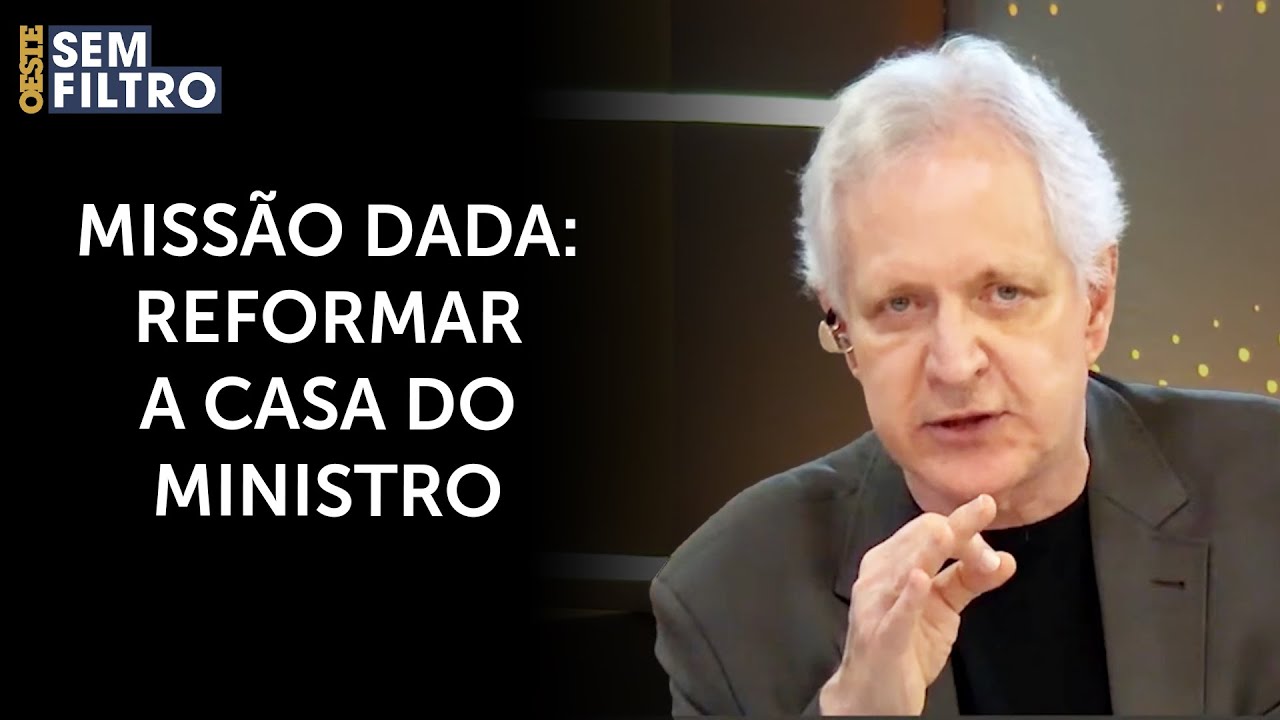 Augusto Nunes: “casa de luxo para alojar ministro que ganha um ‘dinheirão’. Como pode?”  | #osf