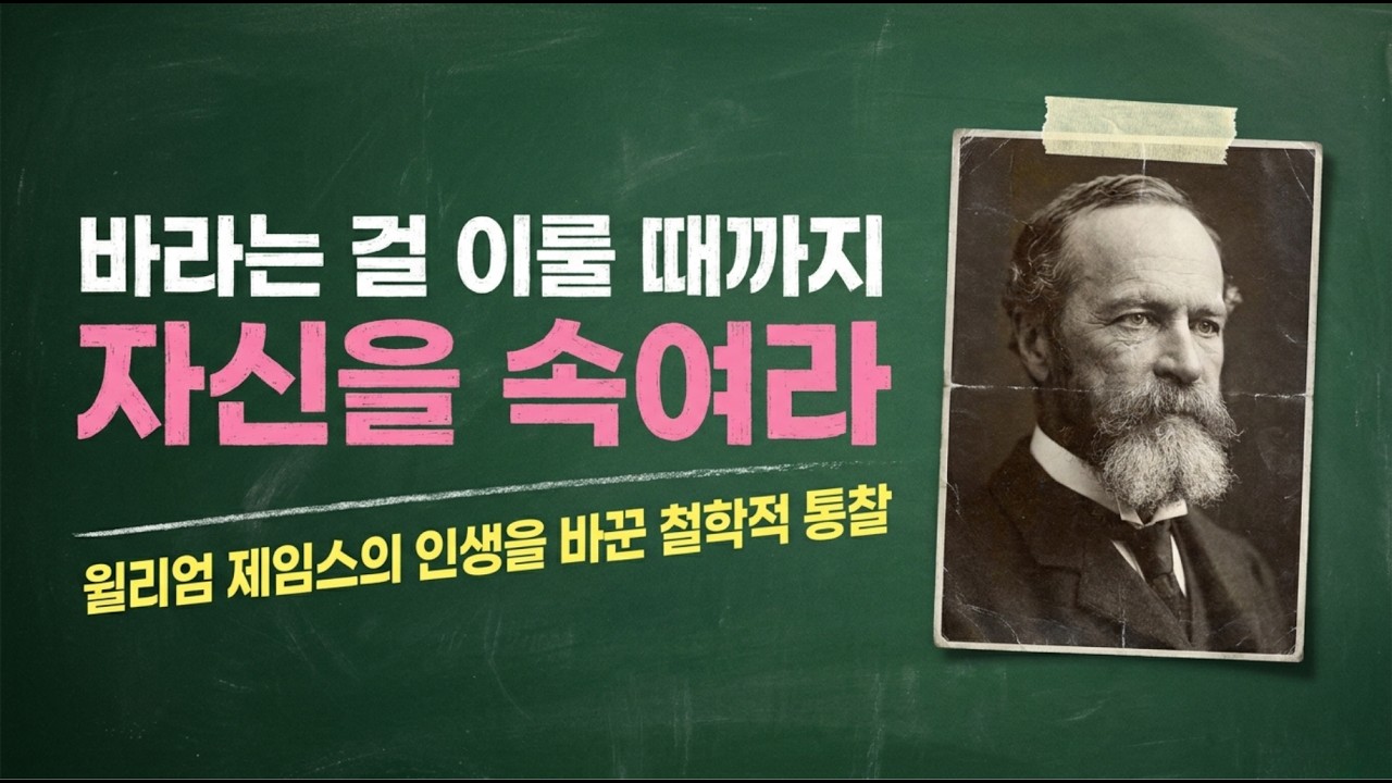 바라는 걸 이룰 때까지 철저하게 자신을 속여라. I 윌리엄 제임스 I
