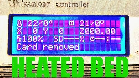 ULTIMAKER UPGRADE - Heated Bed