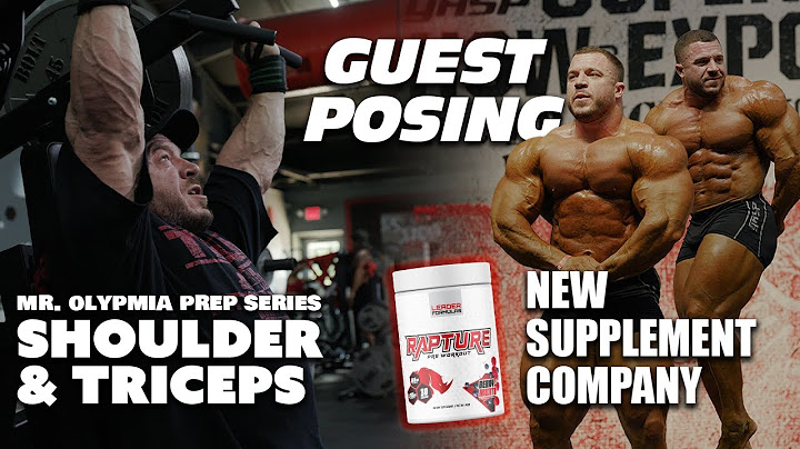 NEW SUPPLEMENT COMPANY? Shoulder & Tricep Workout |  Guest Posing