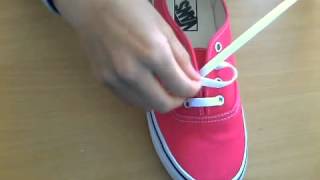 Comment faire de 2 façons original ses lacets de VANS - YouTube