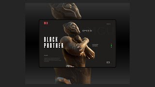 BLACK PANTHER WAKANDA FOREVER UI/UX DESIGN #143 #designs #photoshop #2024 #bpanther #blackpanther