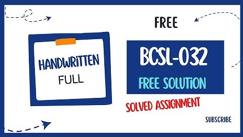 BCSL 32 Solved assignments 2022-23  || C programming lab assignment solution