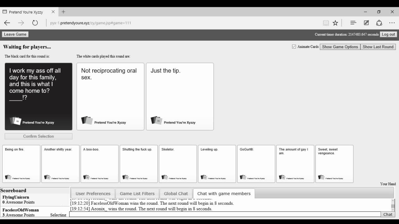 Cards Against Humanity (Pretend You're Xyzzy) With Witch And Cheshire! Episode One - YouTube